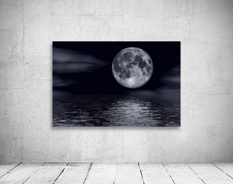 Full Moon Night Wall Preview