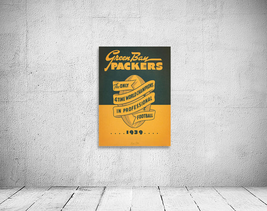 1939 Green Bay Packers Art Wall Preview