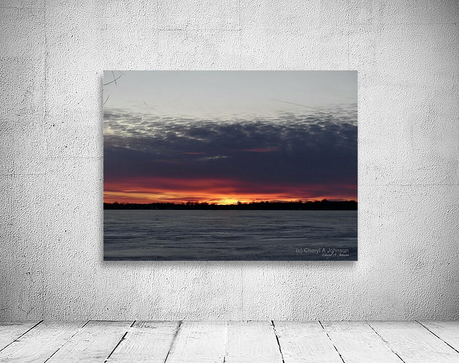 Moody Sunset on Gun Lake Wall Preview