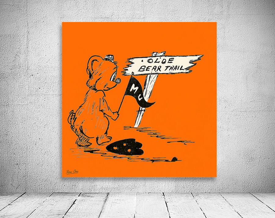 1940s Mercer Bear Cartoon Art Wall Preview