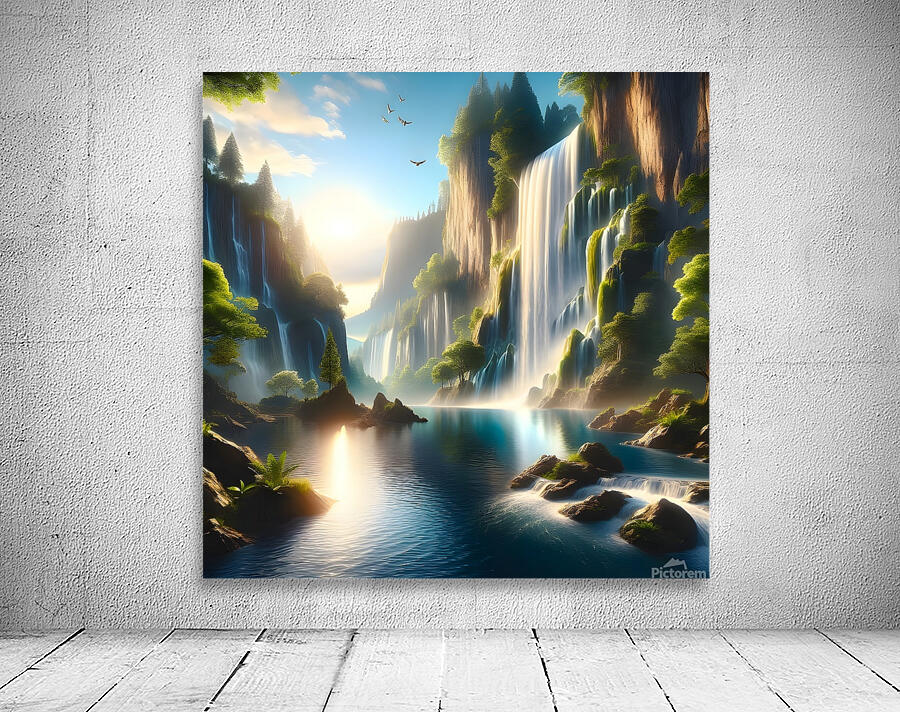 Calm waterfall by FANO