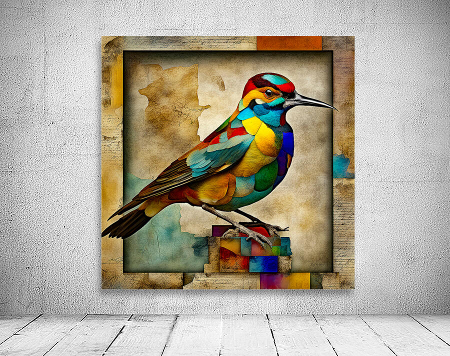 BIRD OF MANY COLORS 3D Wall Preview