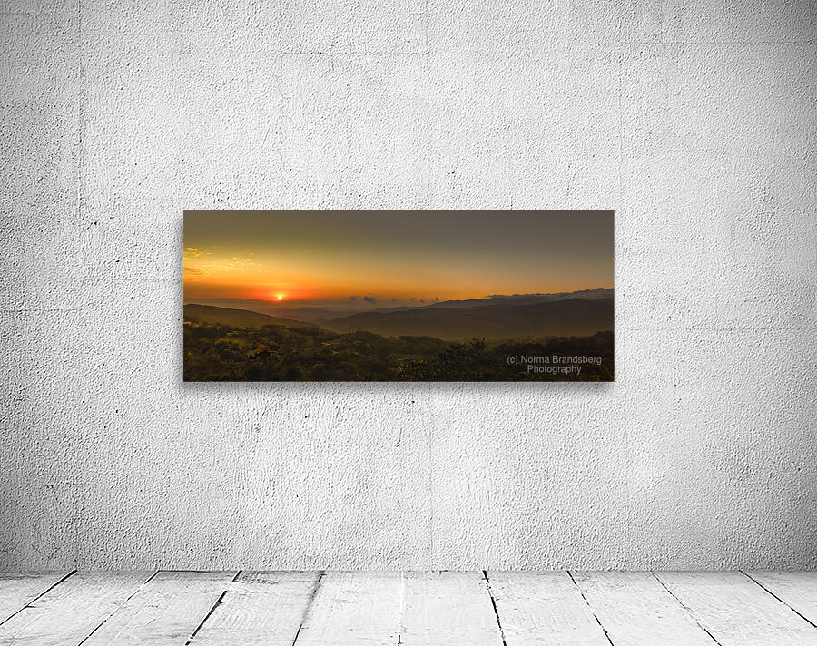 Central America Sunset Panorama by Norma Brandsberg Photography