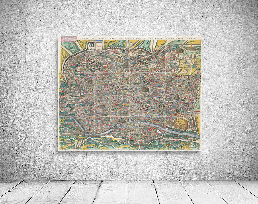Map of Ancient Rome at the Time of Augustus Caesar by History In Your ...