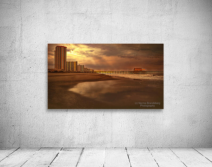 Myrtle Beach Wood Apache Pier at Sunrise Wall Preview