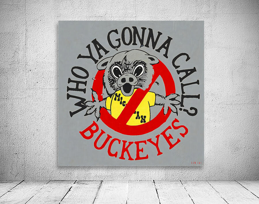 1984 Ohio State Michigan Parody Cartoon Art Wall Preview