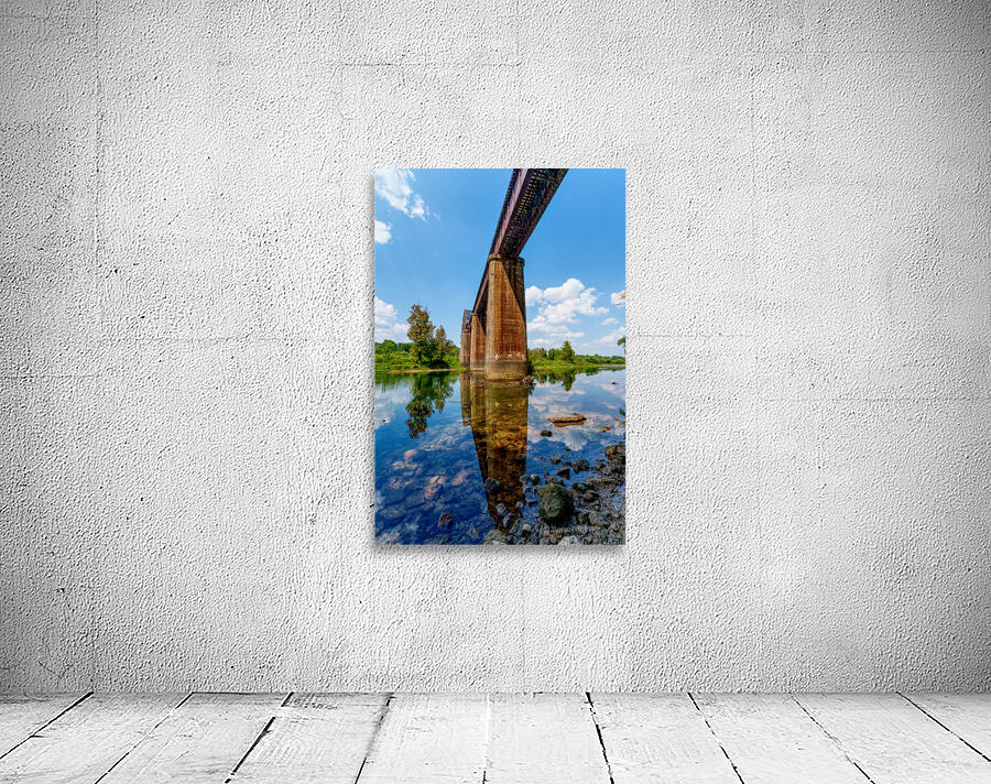 Under The Cotter Railroad Bridge Vertical by Jennifer White