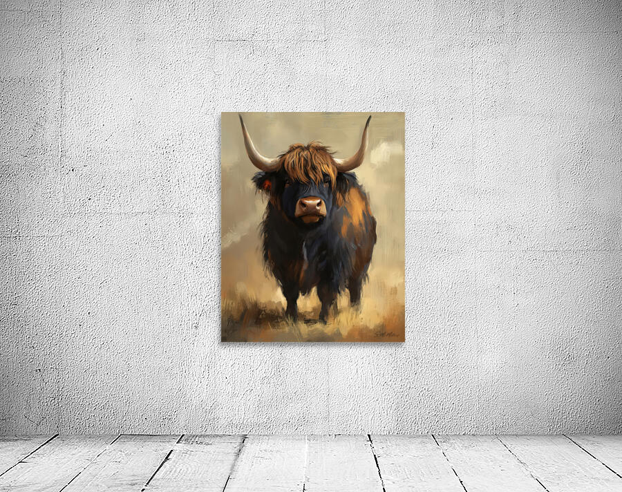 Highlander Cow Wall Preview