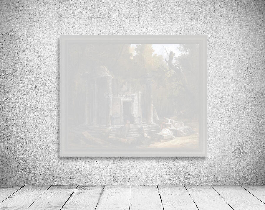 Temple Of Philosophy At Ermenonville by Hubert Robert Wall Preview