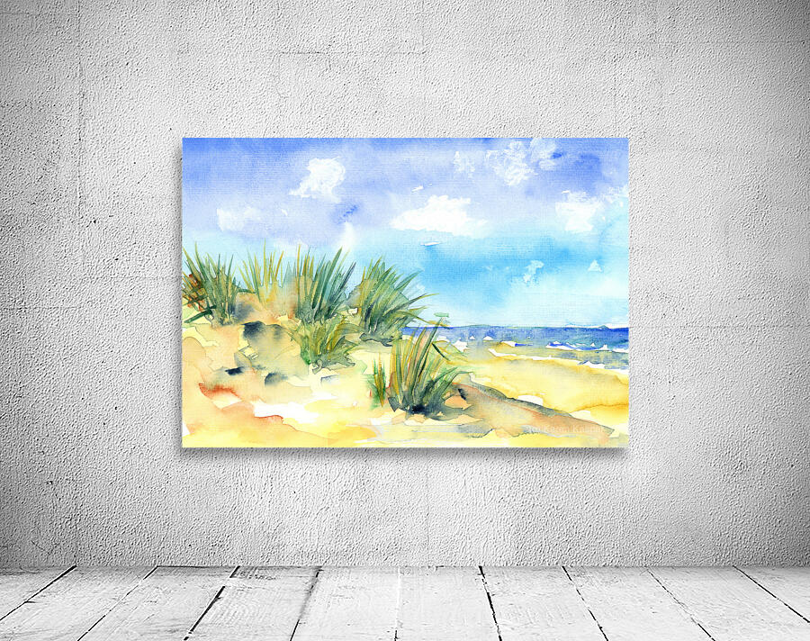 Beach summer watercolor painting Wall Preview