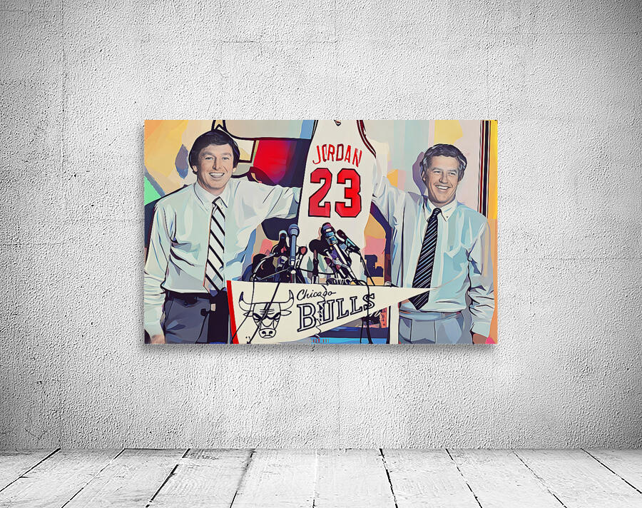 1984 Michael Jordan Bulls Jersey Pop Art by Row One Brand