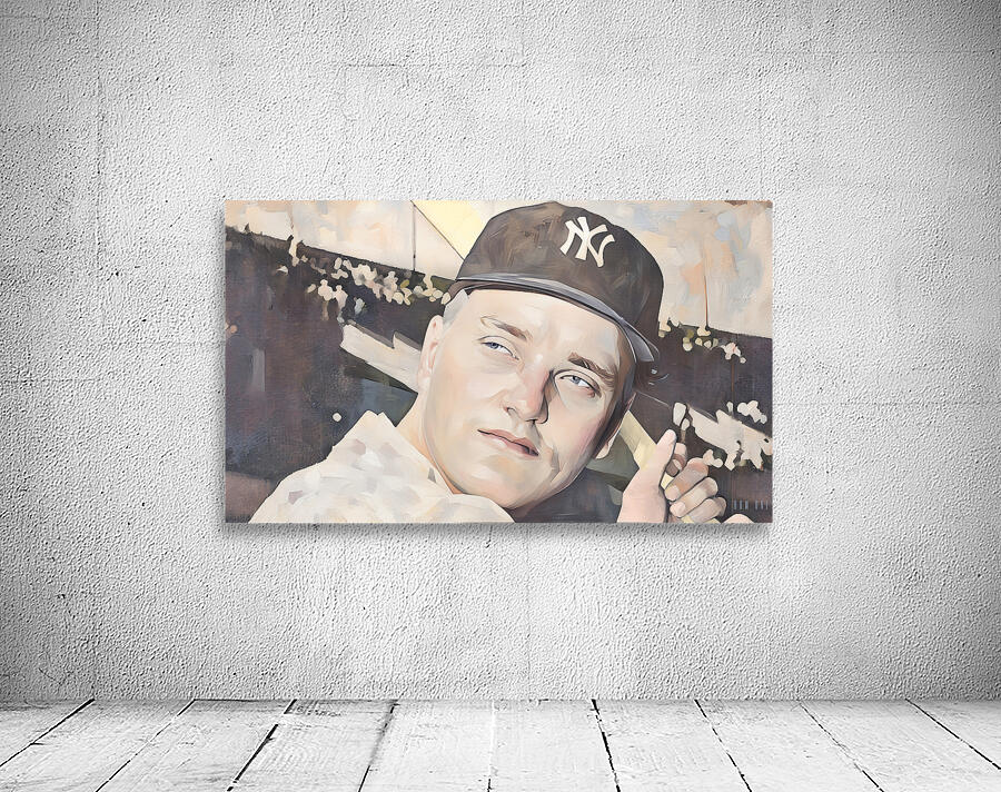 Roger Maris Yankees Art by Row One Brand