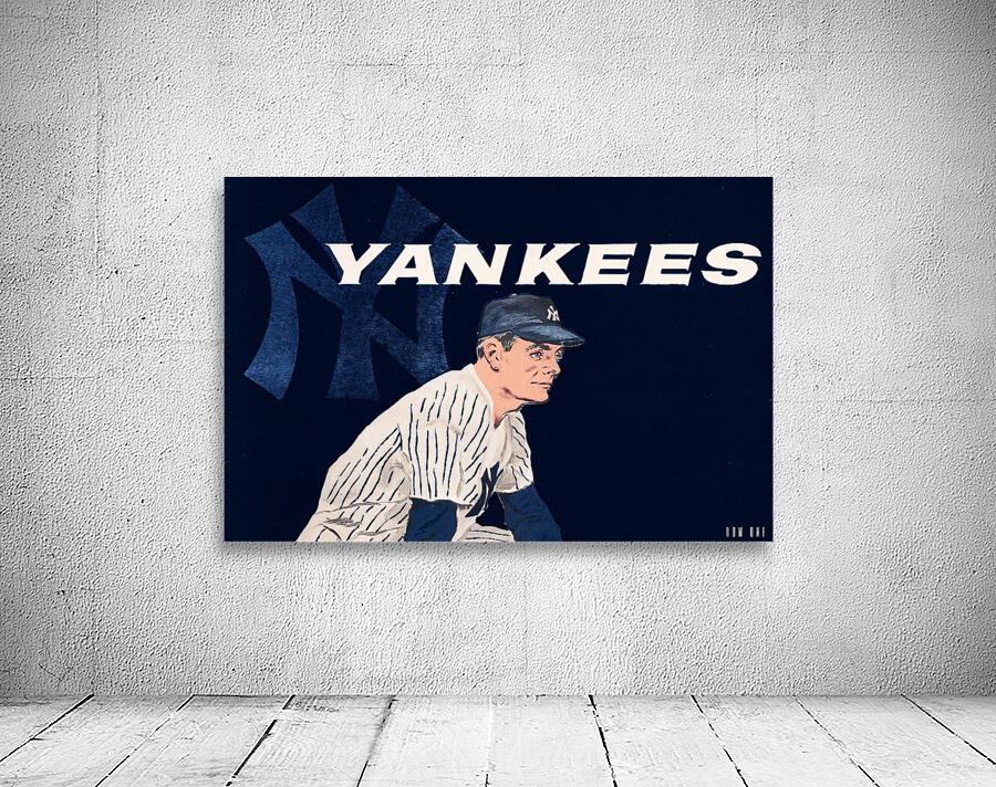 1958 New York Yankees Baseball Cover Art Remix by Row One Brand