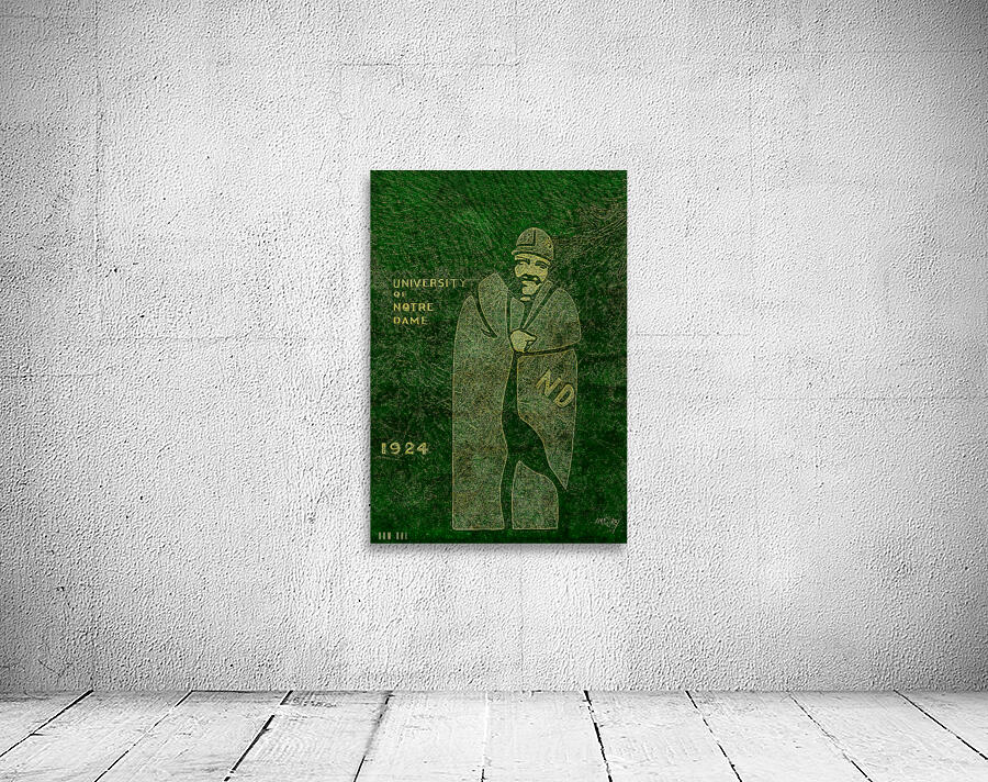 1924 Notre Dame Football Player Art by Row One Brand