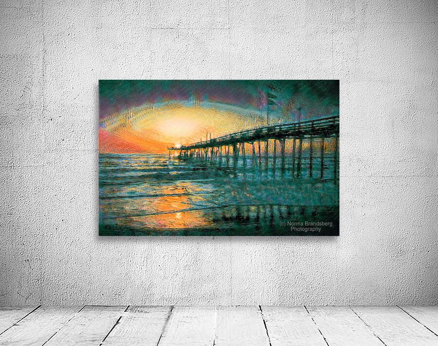 North Carolina Barrier Island Beach Pier Wall Preview