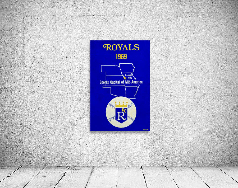 1969 Kansas City Royals Art by Row One Brand