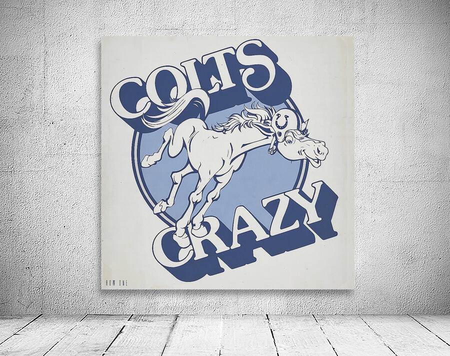 1980s Baltimore Colts Art by Row One Brand