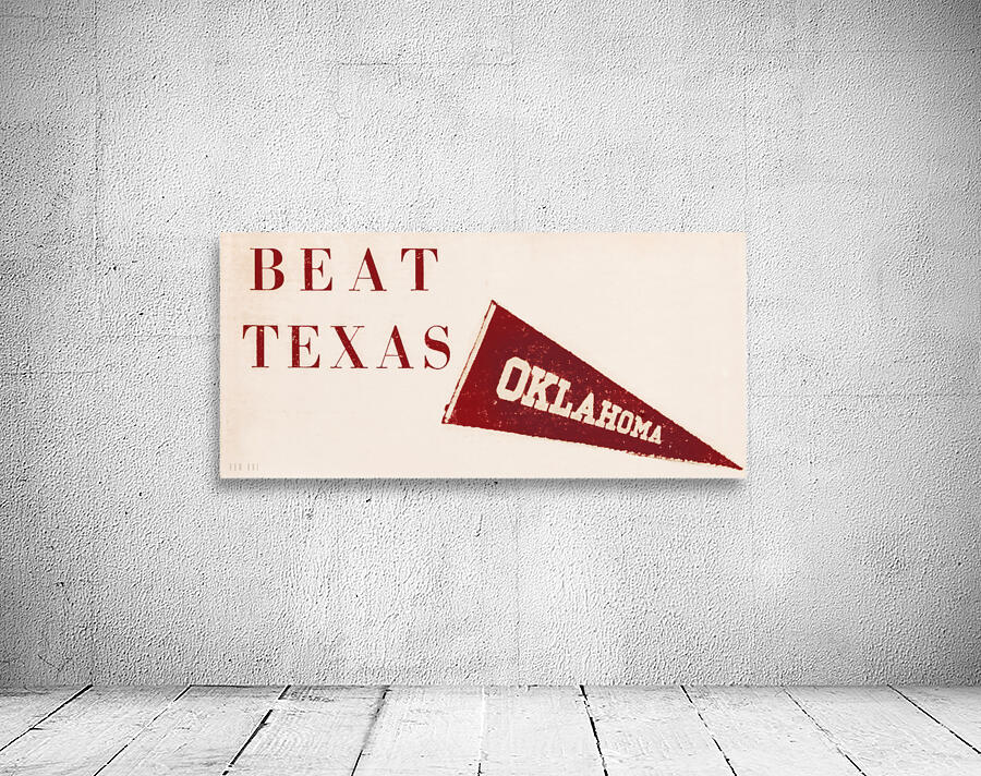 1950s Oklahoma Pennant Art by Row One Brand