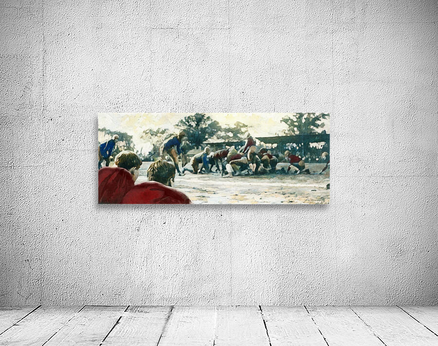 1925 North Carolina vs. South Carolina Football Art by Row One Brand