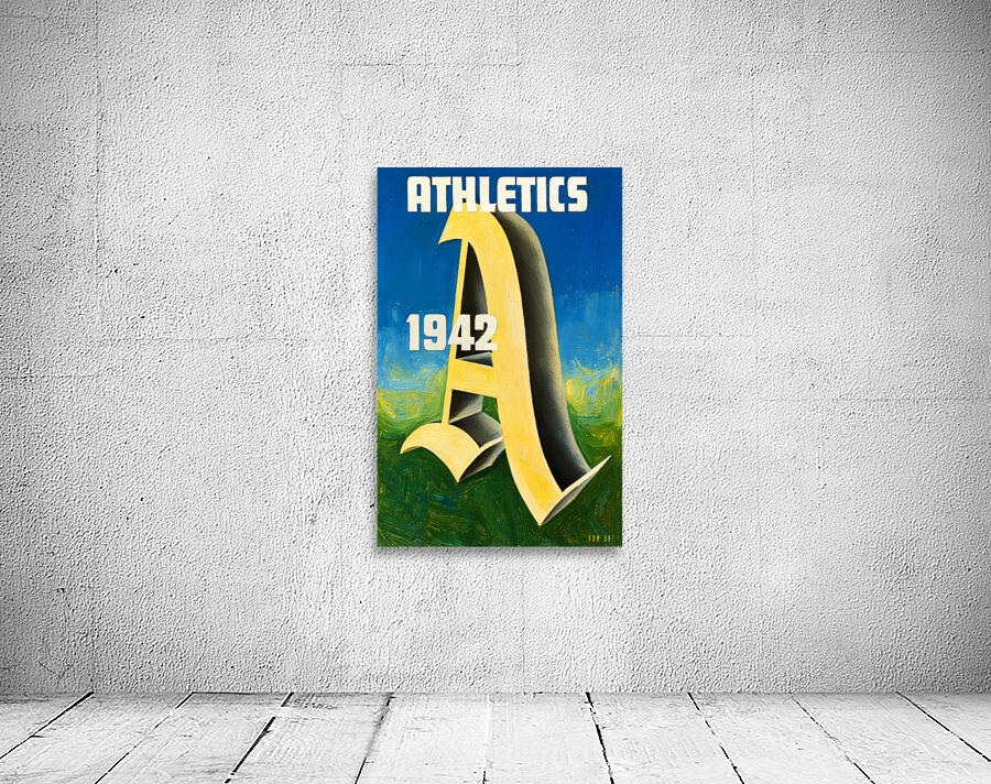 1942 Philadelphia Athletics Cover Art by Row One Brand