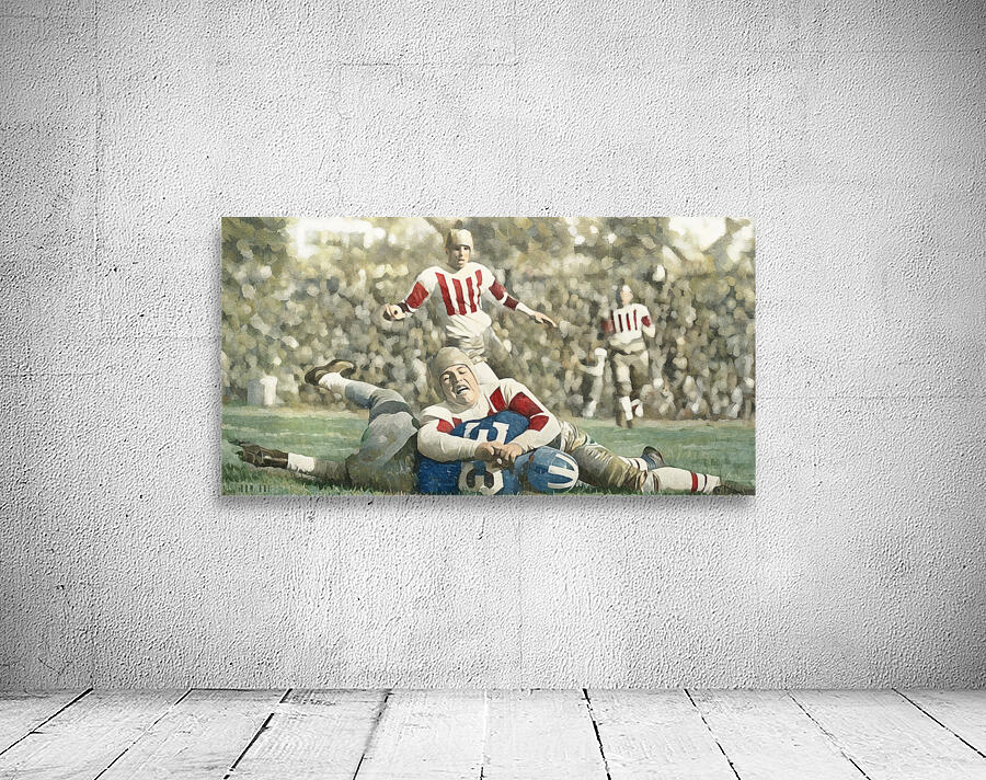 1934 Kentucky Wildcats at Cincinnati Bearcats Football Art by Row One Brand