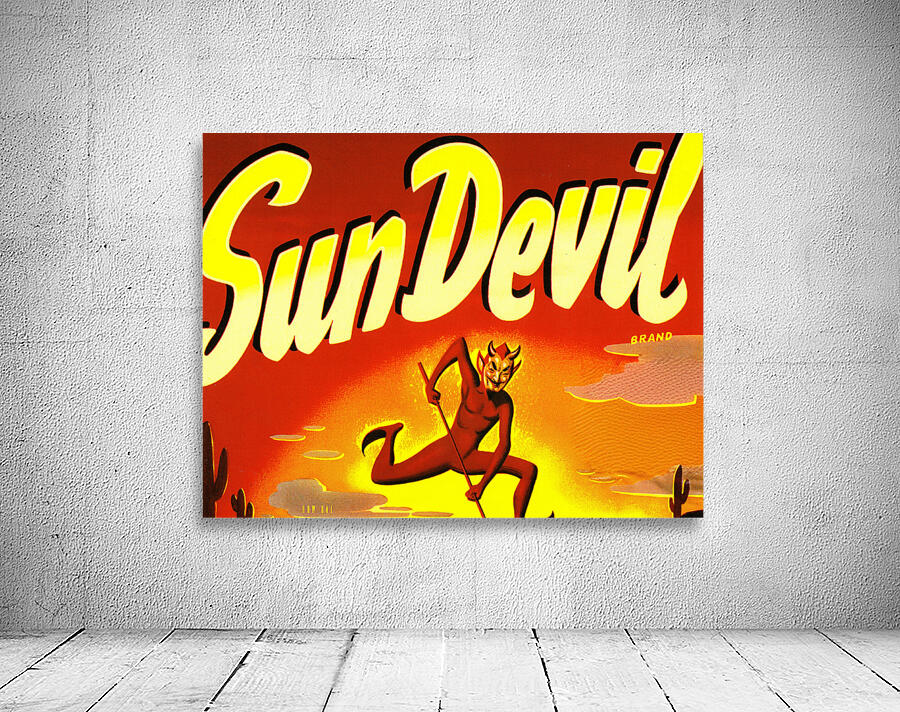 1950s Sun Devil Brand Art by Row One Brand
