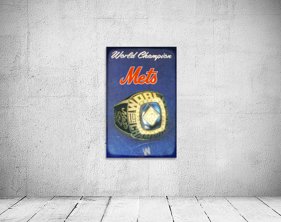 1986 New York Mets World Champion Art by Row One Brand