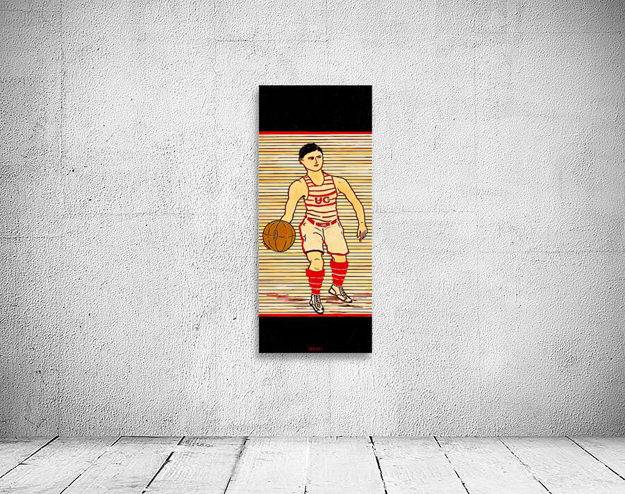 Early 1900s Cincinnati Bearcats Basketball Art by Row One Brand
