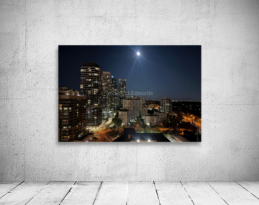 City Moonscape Wall Preview