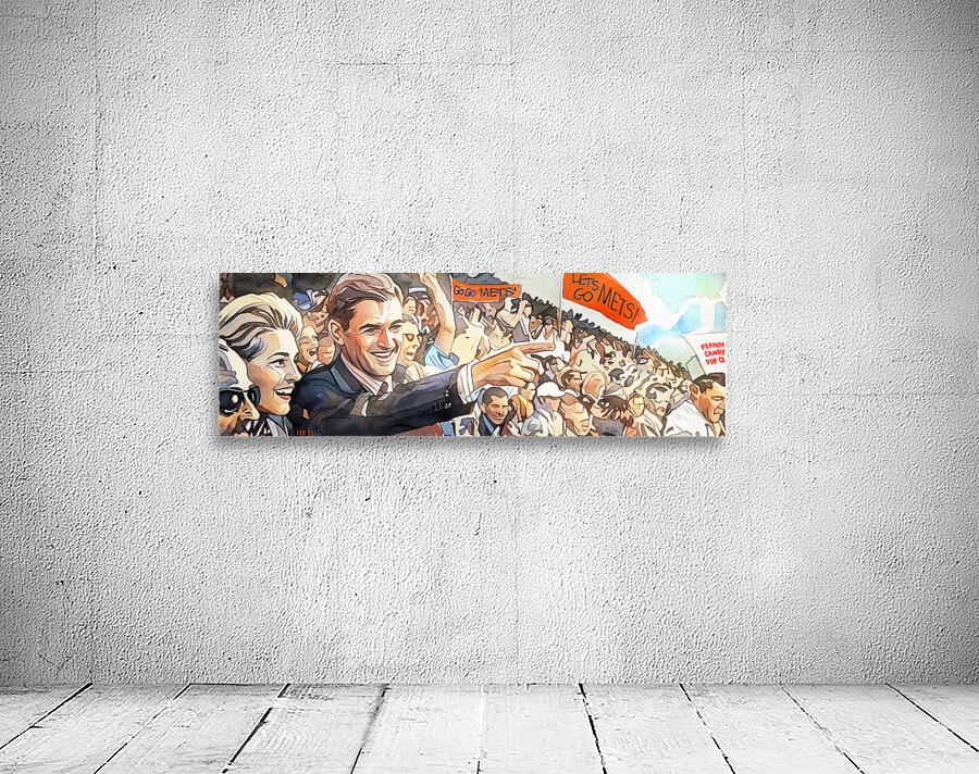 1960s New York Mets Crowd Art Remix Wall Preview