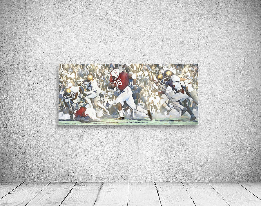 Prentice Gautt Oklahoma Sooner Touchdown Run Wall Preview