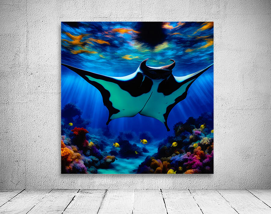 MANTA RAY PAINITING  Wall Preview
