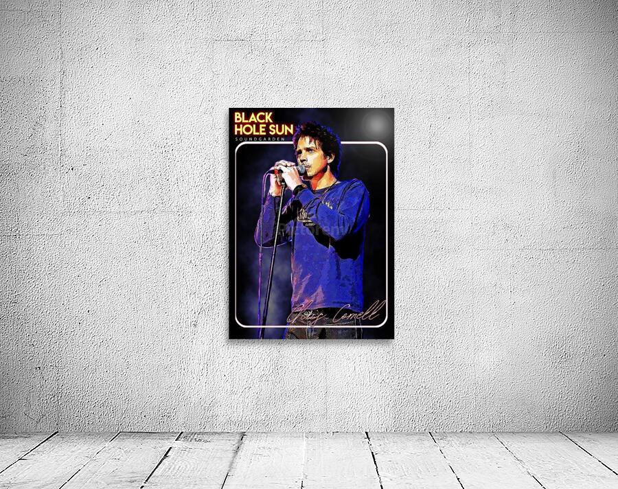 Black Hole Sun Chris Cornell Soundgarden by Gunawan Rb Wall Art