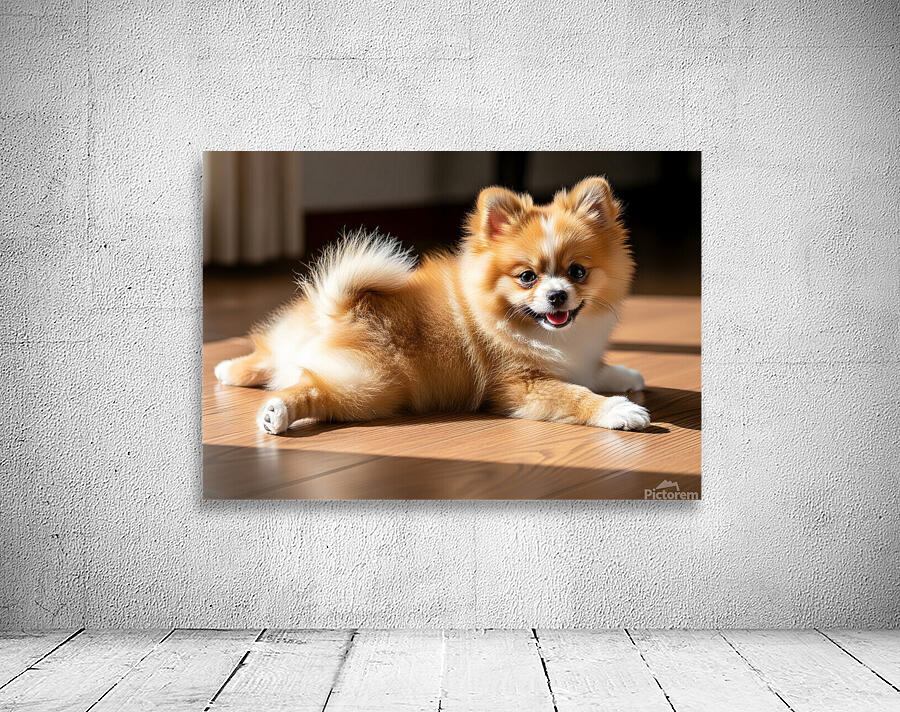 Pomeranian Puppy Returns To Beloved Sploot Position by Puppy Prints ...