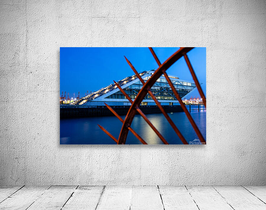 Dockland Fence at Night Wall Preview