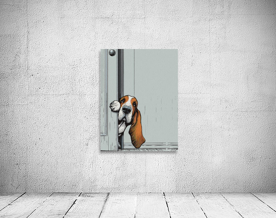Adorable Basset Hound Dog Wall Art Wall Preview