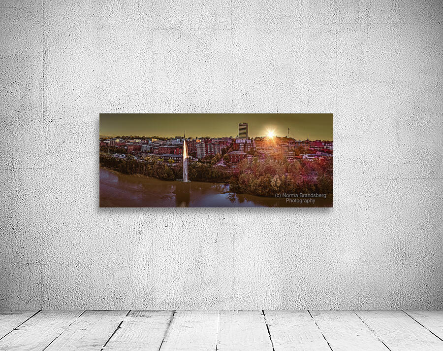 Lynchburg James River Skyline Sunset  1 Wall Preview