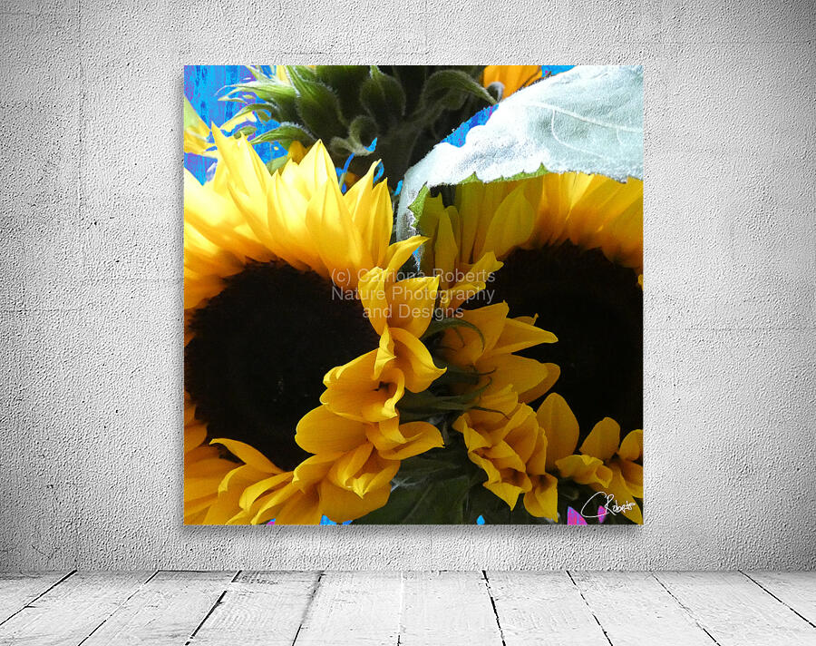 Vibrant Summer Sunflowers Wall Preview