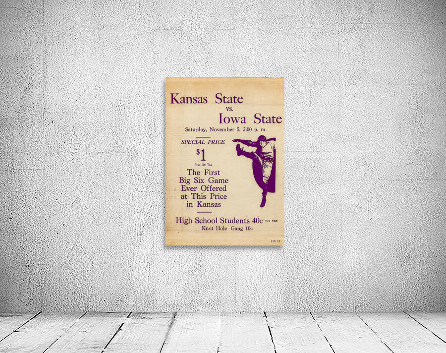 1930s Kansas State vs. Iowa State Football Ad Wall Preview