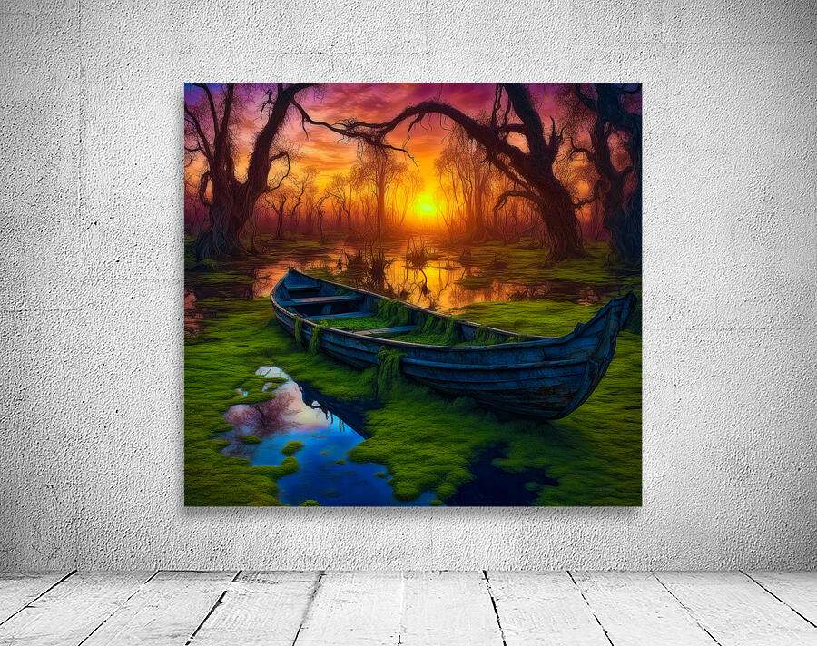 BLUE PIROGUE Wall Preview