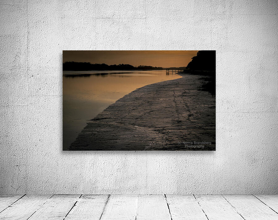 Buck Hall Intracoastal Low Tide Sunset Wall Preview