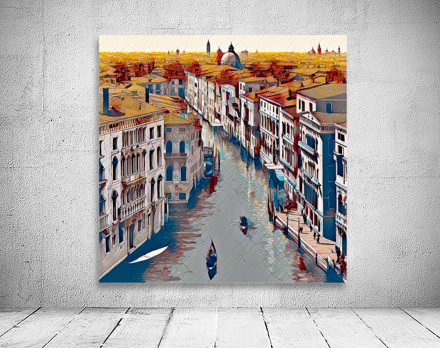 VENICE ROOFTOPS......VELVET ABSTRACT SG Wall Preview