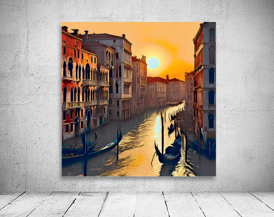 5 P. M. IN VENICE.....VELVET ABSTRACT Wall Preview