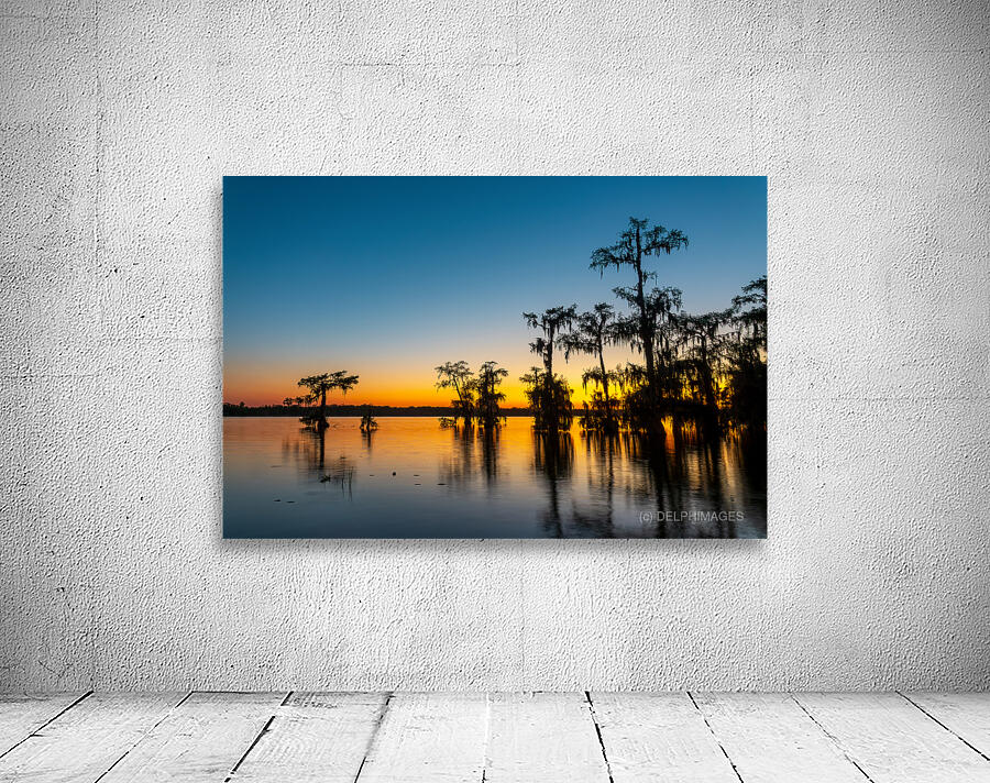 After sunset Lake Martin Breaux Bridge Louisiana Wall Preview