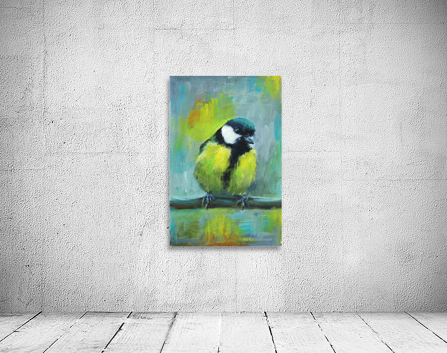 Great tit acrylic painting  Wall Preview