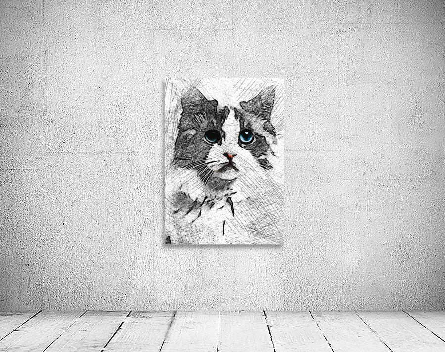 1001 Sketch Art RD mata biru Wall Preview