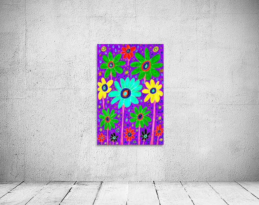  Abstract Vibrant Floral Surprise Wall Preview