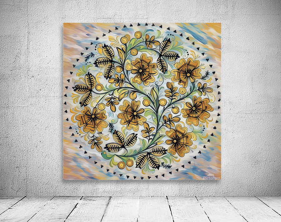 ArtXcl 1004 mandala flowers Wall Preview