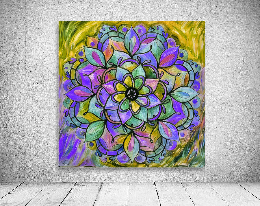 ArtXcl 1005 mandala flowers Wall Preview
