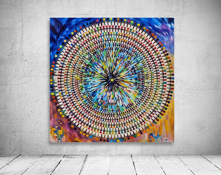 ArtXcl 1001 Mandala The World population Wall Preview